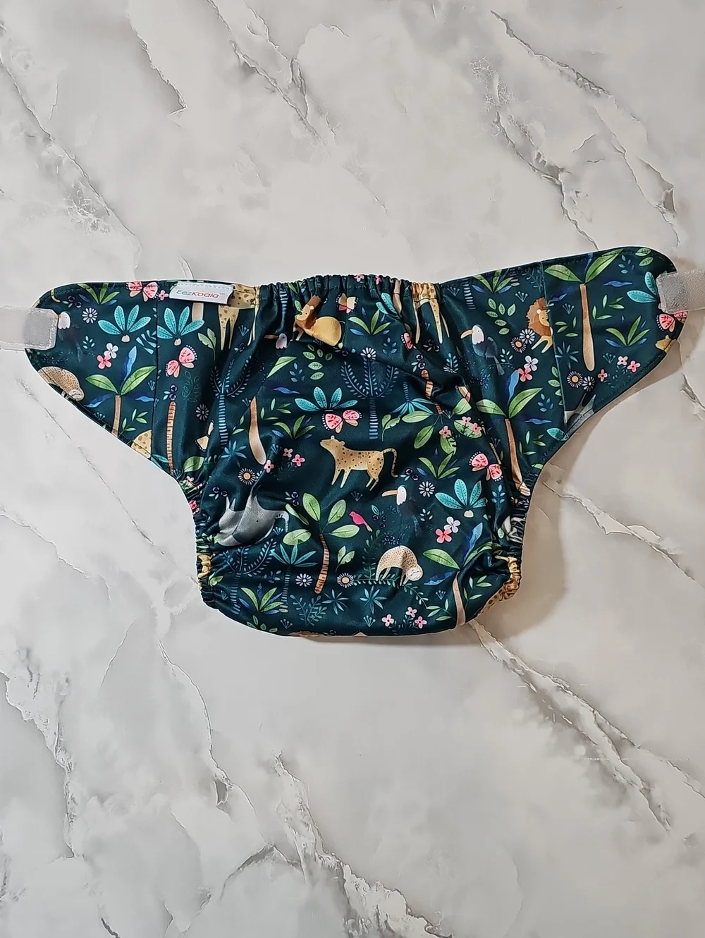 Large Reusable Pocket Cloth Diaper Adjustable Snaps Velcro Closure